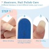 N/A 6-Pack All-in-One Nail Buffer - Effortlessly Create Smooth and