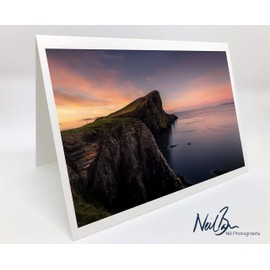 Neil Barr Neist Point Lighthouse Isle of Skye - Scotland Greeting Card by Scottish Landscape Photographer Blank Inside