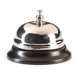 Ashley Productions ASH10081 Desk Call Bell, 2.5" Height, 3" Wide, 3" Length
