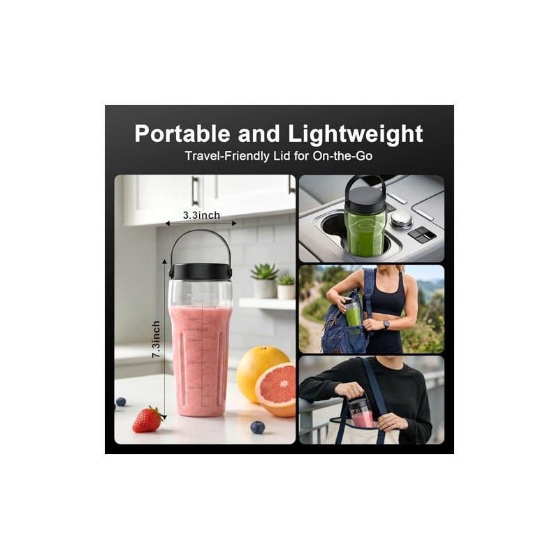 Portable USB-C Blender for Smoothies & Shakes - 17oz Capacity