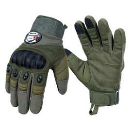 MNEX PRO FIGHTING LIMITED Touchscreen Hiking Gloves for Men - Motorcycle Gloves - Outdoor Sports Gloves Camping Climbing (Green, S)