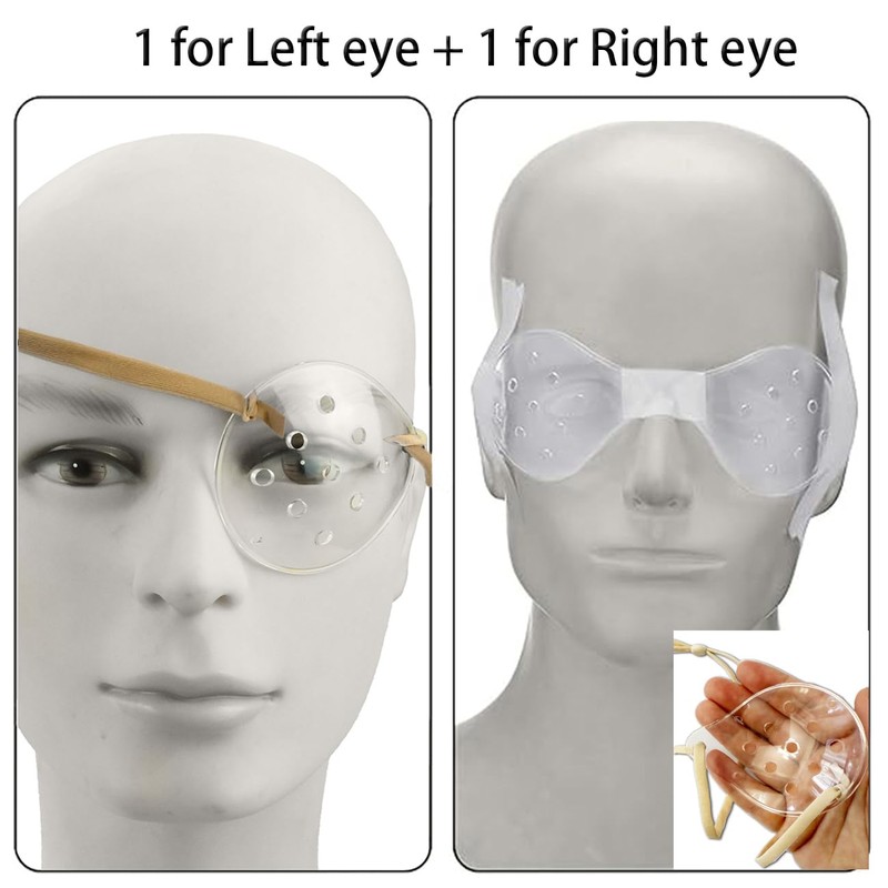 ZBJBinCH Transparent Ventilated Eye Patches 2 PCS Cataract Sur-Gery Recovery