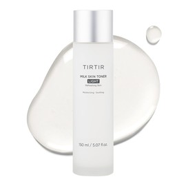 TIRTIR Milk Skin Rice Toner Light | Instant Hydration with 4% Niacinamide, Pantenol, Lightweight, Pore-Tightening, Vegan, Acne-Prone, Oily Skin, Fungal Acne Safe, Korean Skin Care, 5.07 Fl Oz