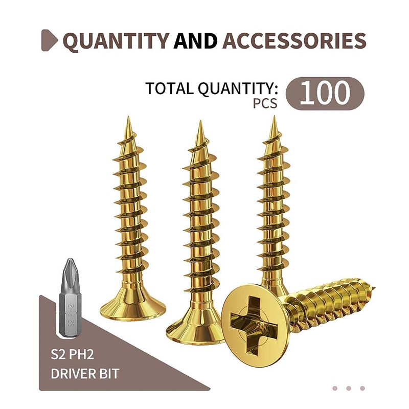 4x30mm Wood Screws,Flat Head Screws for Wood, Zinc Galvanized,Multi Purpose