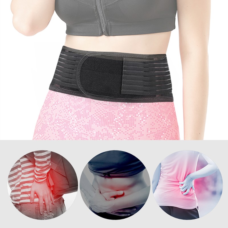 Self Heating Waist Lumbar Pad Adjustable Support Lower Back Waist