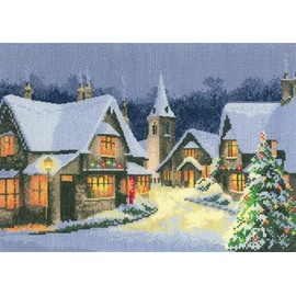 Heritage Crafts Christmas Village Cross Stitch Kit