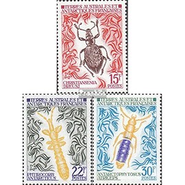 Prophila Collection French Antarctic Areas 78-80 (Complete Edition) 1972 Insects (Stamps for Collectors) Invertebrates Other
