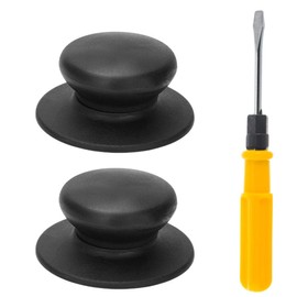 Pack of 2 Pot Lid Handles, Pot Lid Knobs, Universal Pot Lid Knobs, Pot Lid Handle, Replacement Knobs, Handle with Screw Accessories, Screwdriver