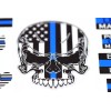 Real Sticky 1/24 R/C Scale Police Blue Line Sticker Sheet