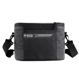Oxford T-Series T8 Quick Release Bicycle Handlebar Bag 8L Black One Size T-Series T8 Quick Release Bicycle Handlebar Bag