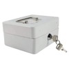Fireproof Cash Box with Lock and 2 Keys, Secure Metal
