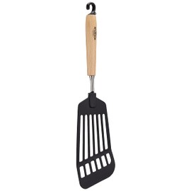 Suncraft BM-211 Butter Beater Turner Spatula, Nylon, Made in Japan, Natural Wood Pattern, Mokuhouse BM-211, Brown, 12.6 inches (32 cm)