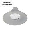 OXO Good Grips Silicone/Stainless Steel Tub Stopper, Grey
