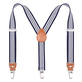 Children’s and Men’s Braces, Wide Elastic – Adjustable Length Y-Shape with Strong 3 Clips, Braces Belt for Women Baby. -