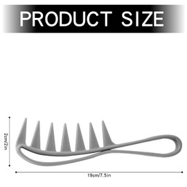 Luckious 3 Pcs Wide Tooth Shark Combs - Salon Large Teeth Shark Combs Curly Hair Salon Barber Comb, Afro Comb Curl Comb Hairstyle Comb Salon Hairdressing Comb for Hair Styling Tool