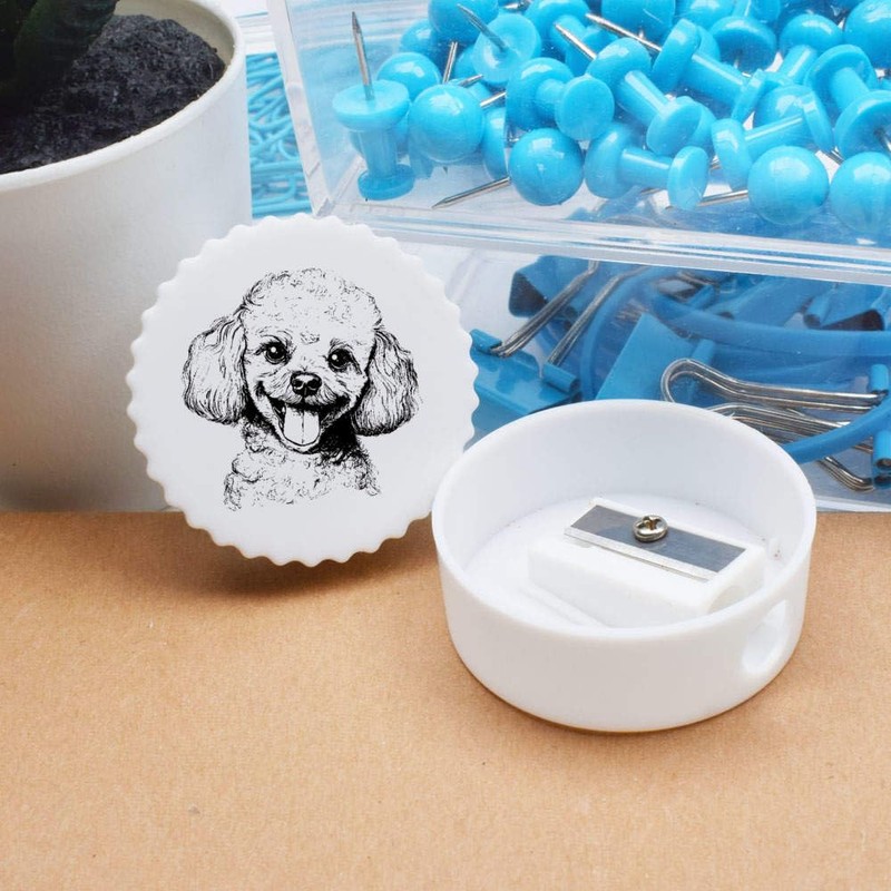 'Toy Poodle Portrait' Compact Pencil Sharpener (PS00045964)