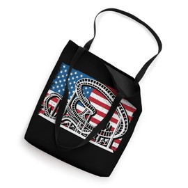 Amercian Flag USA Theme Park Roller Coaster Tote Bag