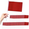 Red Flags, 50Pcs 5.5x8.3in Mini Flags Handheld Polyester Small Flag