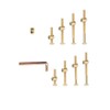32Set Baby Bed Frame Bolts，Crib Screws Hardware Replacement Kit-M6x12mm/16mm/25mm/35mm/45mm/55mm/65mm/75mm Hex