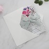 25Pcs Silver Glitter Wedding Invitations, Party Invitations Kits Envelopes RSVP