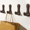 XSGTZMJ 4PCS Coat Hooks Wall, Leather Coat Hook Zinc Alloy