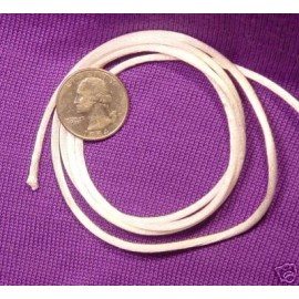 WHITE   *    RATTAIL CORD   *  FABRIC TRIM