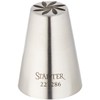 Staedter Curved Flower Tip, Silver, 17 mm
