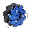 Fafeicy 4 inch Mecanum Wheel Left Wheel Aluminium with Wheel