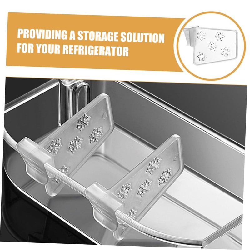 Gadpiparty 40Pcs Adjustable Clear Fridge Divider Set Durable Organizers for