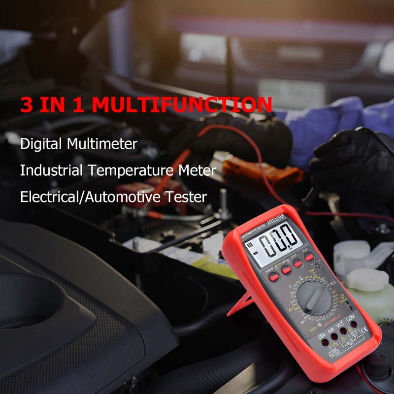 Multimeter Tester Portable High Accuracy Maximum 1999 Counts Automotive Multimeter