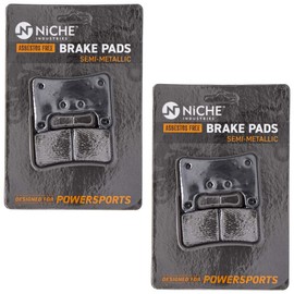 NICHE Brake Pad Set for Suzuki GSXR600 GSXR750 GSX1300R Kawasaki Z1000 59100-29840 Front Semi-Metallic 2 Pack