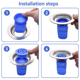 Shower Floor Drain Backflow Preventer, One Way Drain Valve Sewer Core Floor Drain Odor Stopper Shower Floor Drain Backflow Preventer Valve Sewer Core for Toilet Bathroom Kitchen