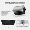 Genérico Parasol Coche Parabrisas Plegable Tipo Paraguas Protector - Bloqueador