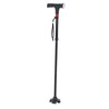 Aluminum Alloy Folding Light Cane Elderly Four‑legged with Lamp Non‑slip