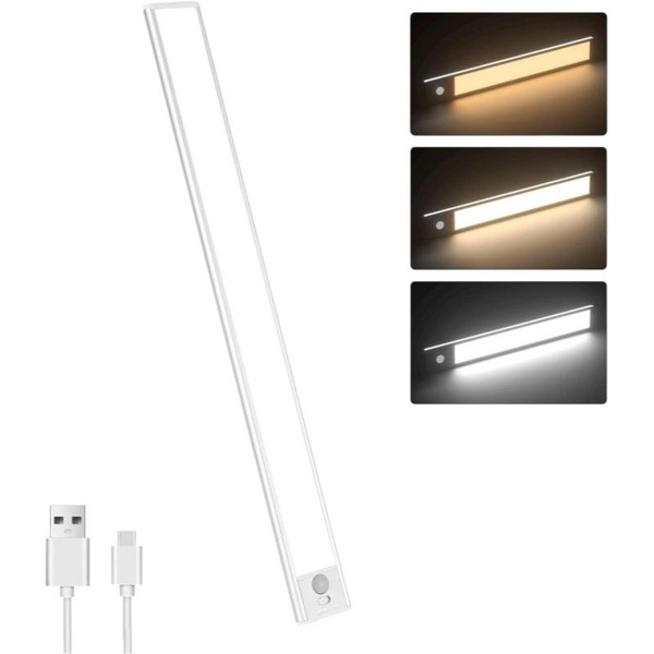 ‌"16" Under Cabinet Lighting - 1/2/4 Pack USB Rechargeable LED