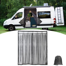Eysbiy Magnetic Van Bug Screen Nets for Transit, Sprinter, RAM Promaster with Magnetic Closure for Van Side Door Screen Mesh Curtains Universal Car Window Screens