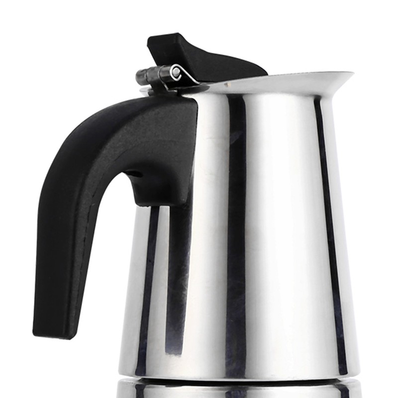 Stainless Steel Percolator Moka Pot Coffee Maker Stove Home Office
