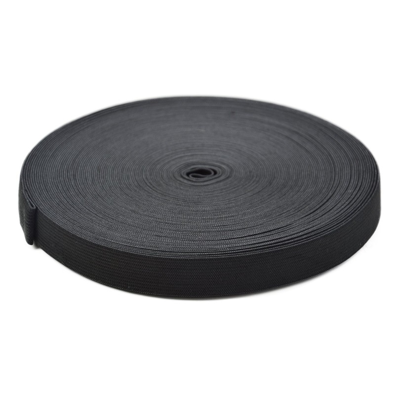 Roban Fashion 25 metres, white, black rubber band, width 5,