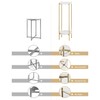 ALPOME Gold Plant Stand Indoor Tall - 2 Tier White