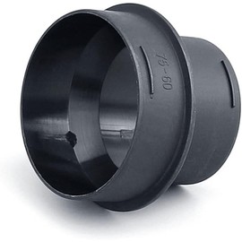 Zodazoqa Heater Ducting Adaptor 60mm To 75mm Car Heater Warm Air Ducting Pipe Outlet Joiner Heater Reducer Connector Pipe Joiner Connector Black