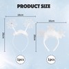 2 Pieces Snowflake Fur Headbands, Creative Kids Headbands, Cute Headbands,
