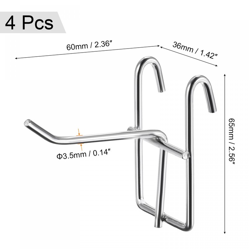 sourcing map Grid Wall Display Hooks Store Garage Storage Wall