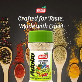 Badia Adobo with Cilantro & Lime 12.75 oz – Zesty Citrus & Herb Seasoning – Latin Flavor Blend with Garlic, Cilantro & Lime
