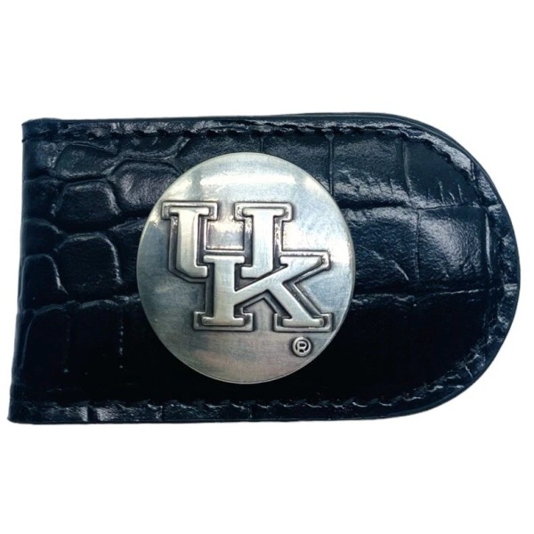 Enmon Kentucky Wildcats Genuine Leather Money Clip-Black-by Enmon-New in Tin
