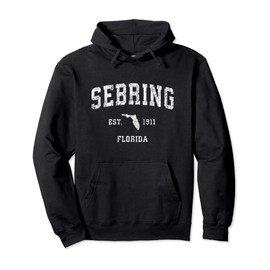 Sebring Florida FL Sportdesign im Vintage-Stil Pullover Hoodie