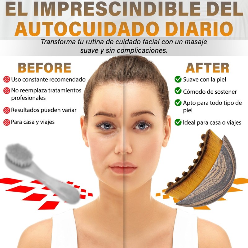 Lymphatic Drainage Gesichtsbürste, Lifting-Effekt, ergonomisches Design, weich für die Haut,