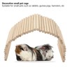 Pet Hideout Bridge Wooden Safe Bendable Small Pet Climbing Tunnel