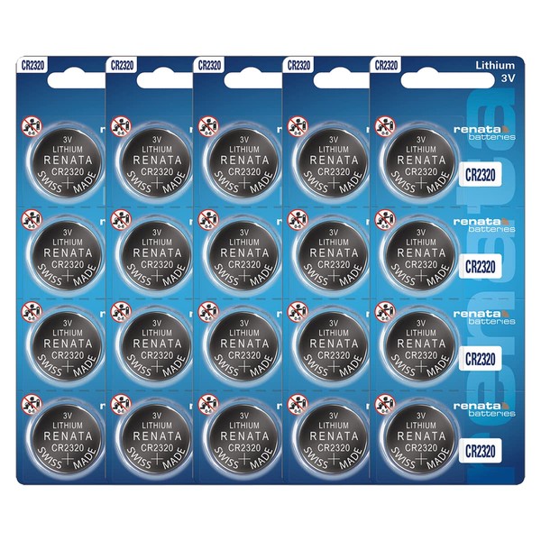 Renata CR2320 Batteries - 3V Lithium Coin Cell 2320 Battery