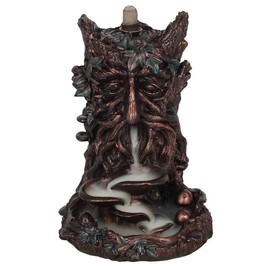 Unique Bronze Tree Man Backflow Incense Burner - 18cm x 13cm (1 Pc.) - Eye-Catching Design - Enhance Relaxation & Meditation - Ideal for Artistic Home Decor