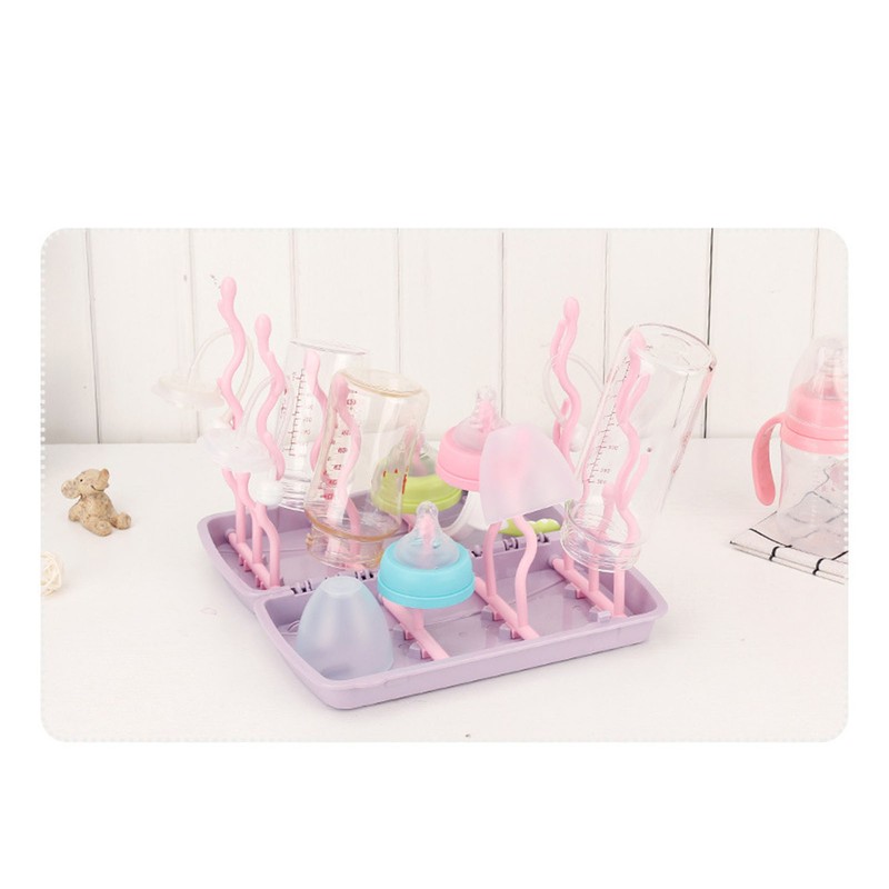 Baby Bottle Drying Rack PP Safe Foldable Portable Baby Bottle